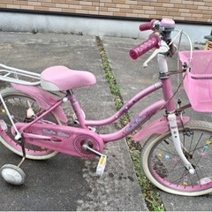 【決まりました】【値下げしました】補助輪付き　18号　子供用自転車　