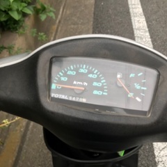 原付バイク　スズキ　レッツ　前後タイヤ新品　駆動系分解清掃　世田谷から　調子良いの画像