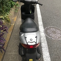 原付バイク　スズキ　レッツ　前後タイヤ新品　駆動系分解清掃　世田谷から　調子良いの画像