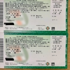 第108回 日本陸上競技選手権チケット2枚　SS席
