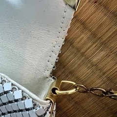 白パーティバッグ バッグ ポーチの画像