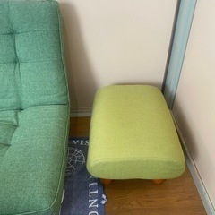 【美品・5月末まで】2人掛けソファ オットマン付きの画像