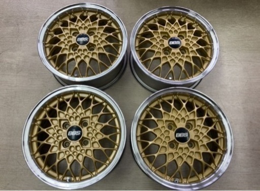 希少！ジェミニ純正BBS◆14インチ 5.5J IS40(オフセット+40) PCD100-4H◆ディスク ゴールドカラー◆ワゴンR N-BOX タント ハイゼット アルトワークスなどに！