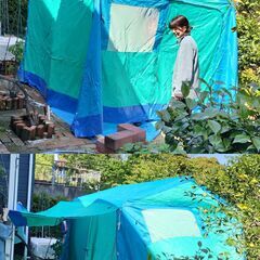 キャンプ用テント　ロッジ型テント５～６人用の画像