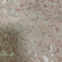 川島織物　ピンク花柄カーテンの画像