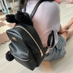 KISS・黒リュック♡ほとんど使用していなくて状態キレイです❣️の画像
