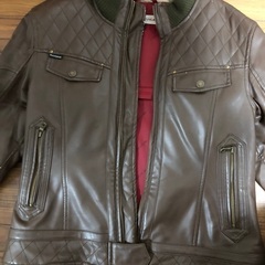 冬用 バイク用フェイクレザージャケット レディースL ROJ-946