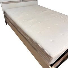 【予約中】IKEAベッドフレーム + ポケットスプリングマットレス