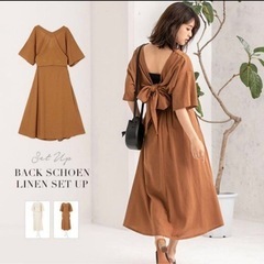 8,679円【fifth】バックシャンリネンセットアップ／セットアップでも単品でも使えます✨の画像