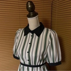 【GRL】ストライプ柄ワンピースの画像