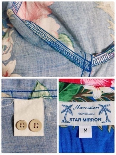 ご購入者様決定꒰Hawaiian Honolulu STAR MIRROR꒱アロハシャツ 半袖