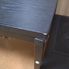 デスク　棚付き　黒　60 x 120の画像