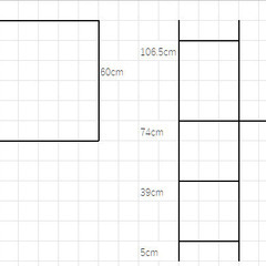 デスク　棚付き　黒　60 x 120の画像