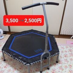 手すり付きトランポリン