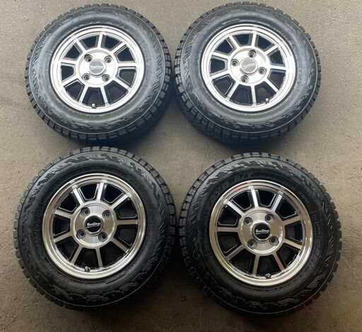 【決定しました】オフロード仕様に最適　軽トラ等12インチ アルミホイール タイヤセット