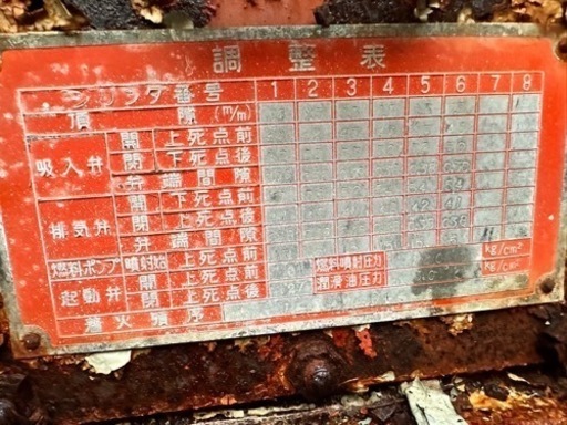 船舶ダイハツエンジン不動