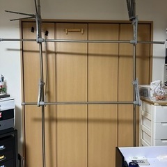 ハンガーラック　スチールラック　大型　突っ張り式