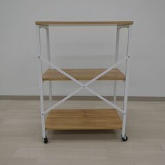 オープンラック（キャスター付き）【小金井市民限定】※新規優先（小金井市再生家具）品番：06-02-06の画像