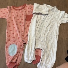⑥-80CMロンパース 2枚セット