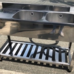 ⭐︎中古品　アズマ　2槽シンク　1200×450×800mm  厨房用品⭐︎