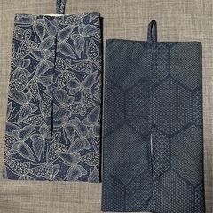 ティッシュケース③　写真右1点　ハンドメイド　正絹着物リメイクの画像