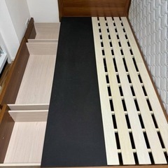 シングルベッド　マットレス付き
