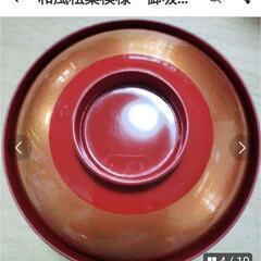 🍱和風松葉模様御吸物椀　全部で24客　赤/金　漆色　日本料理和食料亭割烹等の画像
