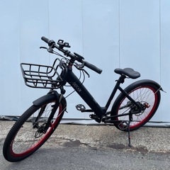 電動自転車 黒 26インチ チェーンレス 