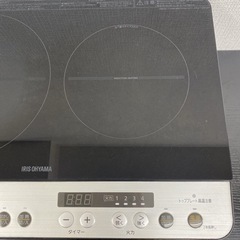 【ご来店限定】＊ アイリスオーヤマ 2口IHコンロ 2019 年製＊の画像