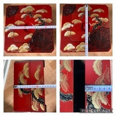 重箱　お弁当箱　皿付き　蓋あり　2段　レトロの画像