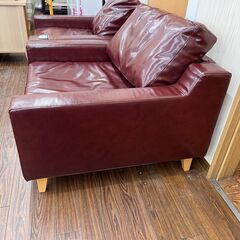 札幌 東区 HUKLA/フクラ モデナ 1P/一人掛け ソファ T572 応接 会社 ビニールレザー ローバック ポリフィ使用 日本製 高級 家具の画像