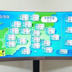 TCL 49V型 49P300CF スタンド付 フルハイビジョン 液晶 テレビ 曲面 裏録画/3波対応 