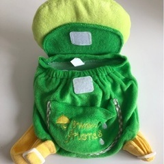 【未使用品】ベビー用 カエル リュック 小型犬も◎ 迷子防止 ミニリュック ぬいぐるみ カバンの画像