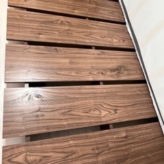 LOWYA ロウヤ　[幅140][セミダブル] べッドフレーム ロータイプ 木製 モダン：ウォルナットの画像