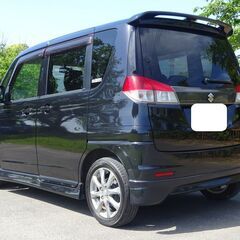 平成２４年式　ソリオ　４WD　ブラック＆ホワイト　人気のブラック！　ナビ　両側パワースライドドア　Ｄ席シートヒーター　予備検付きの画像