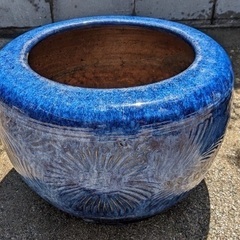 【値下げ】　鉢　陶器　金魚　めだか　睡蓮の画像