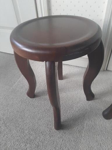 引取先決まりました！】 アンティーク スツール ウッドスツール