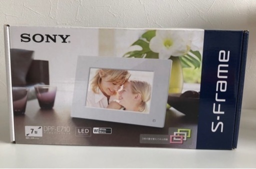 【未使用品】SONY ソニー デジタルフォトフレームDPF-E710 S-Frame7型 写真立て 生活家電