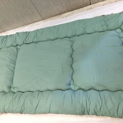 ■11770■敷き布団 シングル 100×200 グリーン ポリエステル 寝具 ふとんの画像