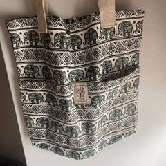 ゾウ柄トートバッグ