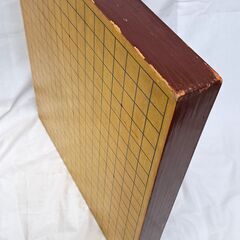 【再値下げしました】反り 割れなし! 天然 木板 囲碁盤 『 平置 卓上 碁盤 19路盤 / 44ｘ47cm 厚さ4.85cm 5.6kg 』  の画像