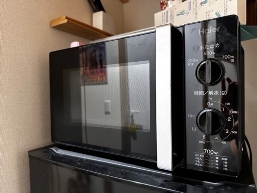 取引終了【中古美品】ハイアール電子レンジ