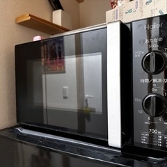 取引終了【中古美品】ハイアール電子レンジ