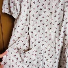 半袖　マタニティパジャマ　ワンピース　授乳口つきの画像