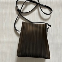 プリーツPVCバッグ ショルダーバッグの画像