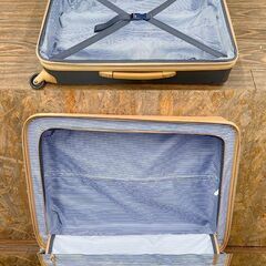 美品 MOZ/モズ キャリーケース オレンジネイビー MZ-0798-60 4.2kg 約69L(拡張時約76L) TSAロック スーツケース 5～6泊 旅行 遠征の画像