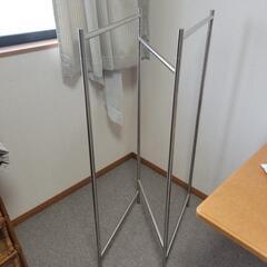 【お譲り先決まりました】ステンレスハンガーラック