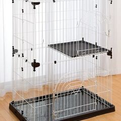 未使用　新品　DCM　キャットケージ　猫　ケージ　2段　約幅93...