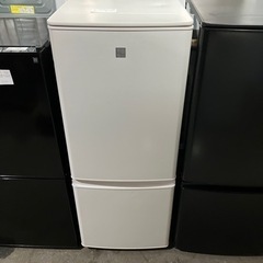 A2406-297 三菱ノンフロン冷凍冷蔵庫 MR-P15EF-KW 2021年製 146L 2ドア キズ汚れ有り