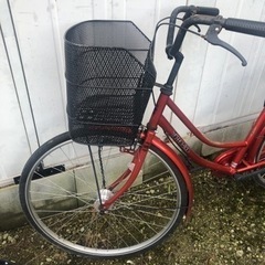 27インチ ママチャリ 自転車 クロスバイクの画像